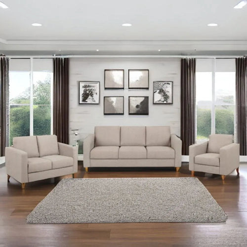 Juego de Sala Milan 3-2-1 Beige MALL HOGAR