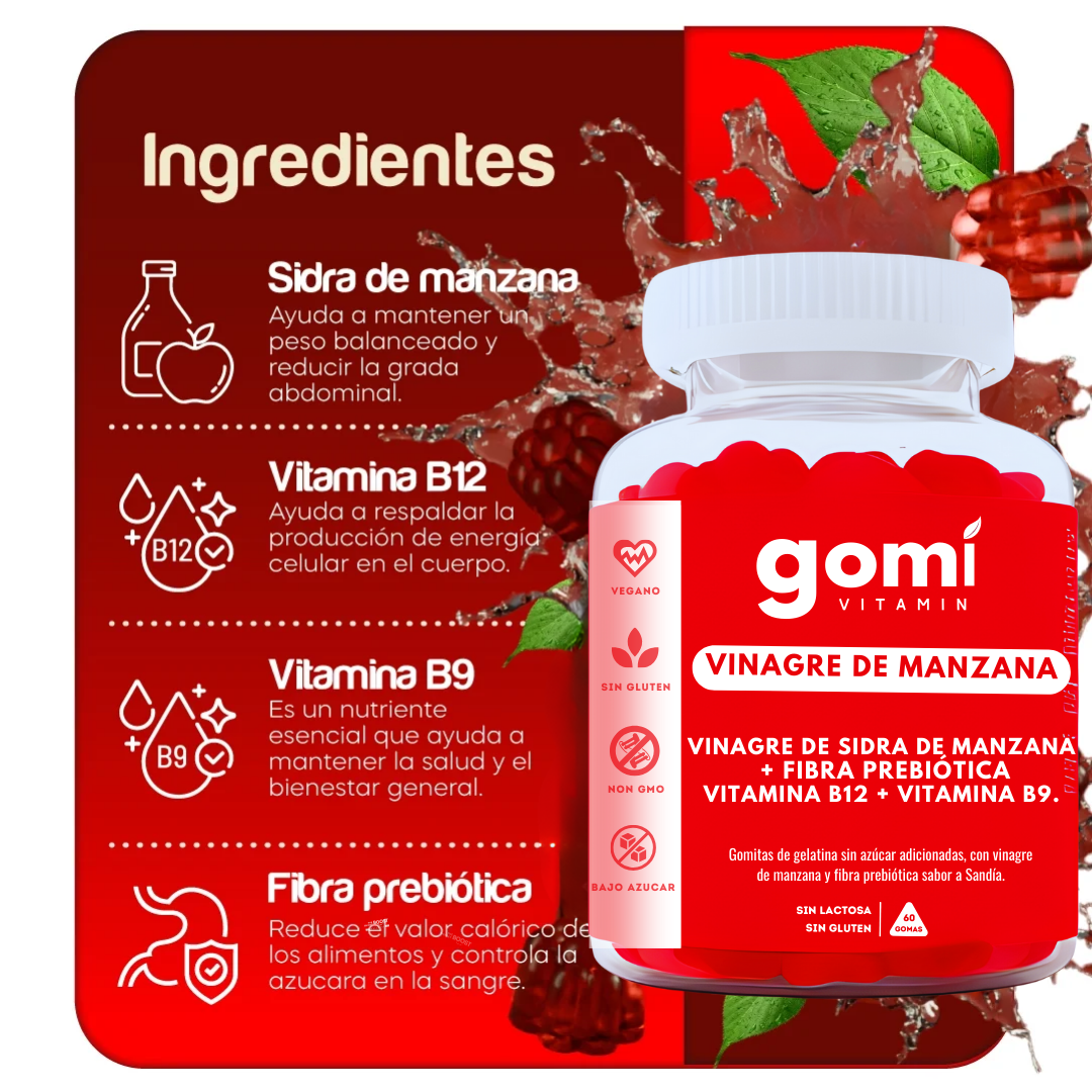 VINAGRE DE MANZANA EN GOMITAS