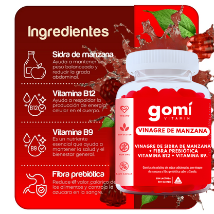 VINAGRE DE MANZANA EN GOMITAS